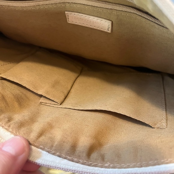 Dooney & Bourke Cream Shoulder Bag with Leather Trim - Picture 4 of 16